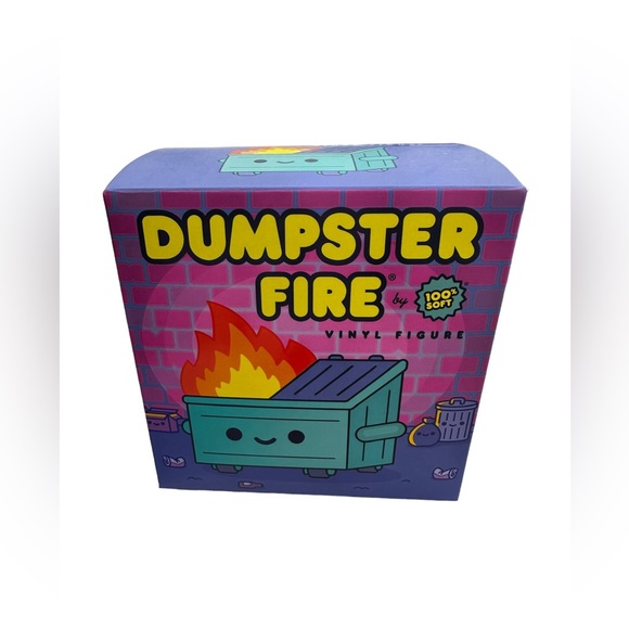 Dumpster Fire Vinyl Figure by 100% Soft Brand - NEW 2019 - Picture 1 of 8